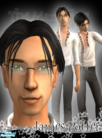 Sims 2 — James Potter by fashionado — The Era of the Marauders! Bring the wonders of Hogwarts characters to your own