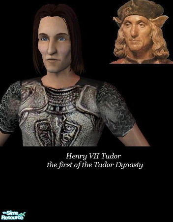 Sims 2 — Henry VII by MrMoonlightGirl — Henry VII married Elizabeth of York. He was from the House of Lancaster and she