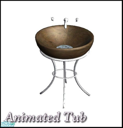 Sims 2 — Modern Girl Nursery - Amve@tsr Mnbathtub by Angela — A fully animated girls nursery in white and dark wood. Set