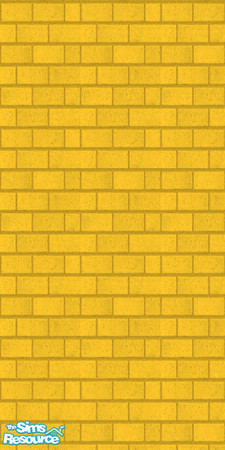 Sims 2 — BurnishedGoldbrick by darci321 —  A set of 4 exterior walls in The Briks Collection. Created by darci321 /Ylist.