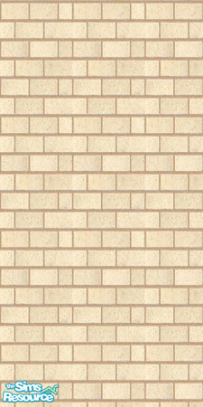 Sims 2 — Beigebrick by darci321 — One of a set of 4 exterior walls in The Briks Collection. Created by darci321 /Ylist. I