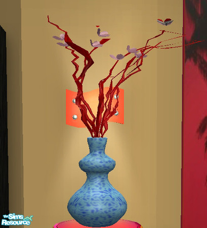 Sims 2 — Tropicalnite Reflexvase by Cloisonne — Reflexionistins vase and plant recolored.