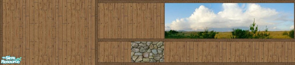 Sims 2 — Western Wall Superset by tamlfra — A set of 9 walls that look nice both inside, or out. Four of the walls are