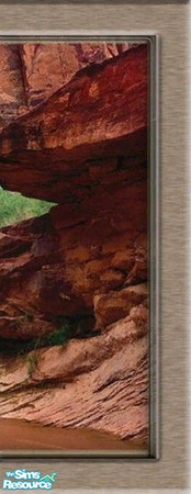 Sims 2 — Framed Waterfall Mural - Right by bronwynna — By Bronwynna This is a beautiful waterfall mural. Looks like a