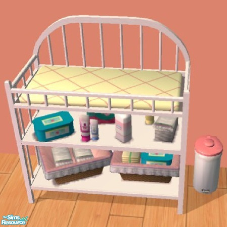 Sims 2 — Flowers and Bugs Changingtable by kikker_205 — A beautiful nurserie for all your cute little girls. Part of