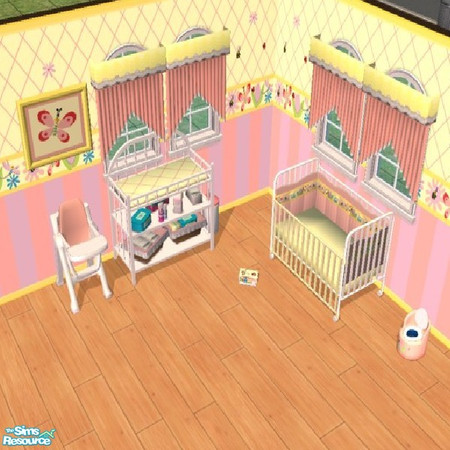 Sims 2 — Flowers and Bugs Set by kikker_205 — A beautiful nurserie for all your cute little girls.