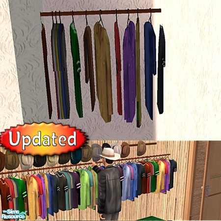 Sims 2 — Closet Pole Mens - MESH by Dr Pixel — Updated Nov 4, 2006 - now needs no expansion pack, and the "open
