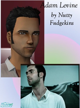 Sims 2 — Adam Levine Sim by Nutty_Fudgekins — Adam Levine, lead singer for Maroon 5. If you like this sim, be sure to