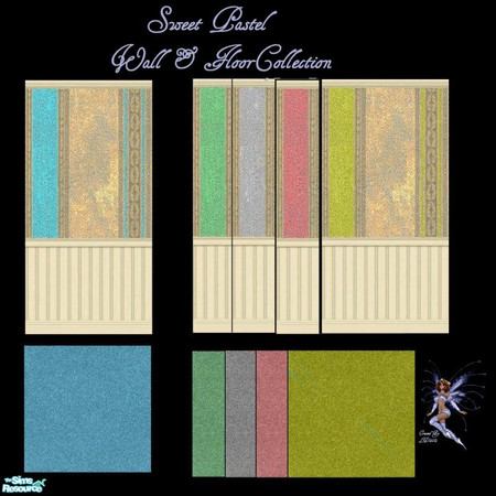 Sims 2 — Sweet Pastel Walls & Floors Collection by LD202 — there are 4 walls and 4 floors