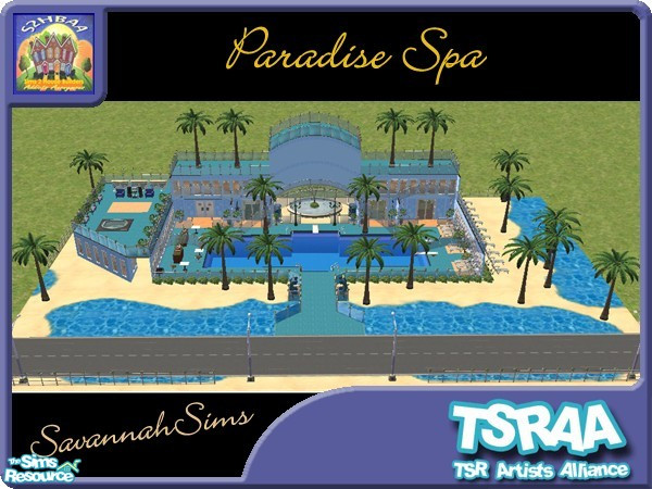 Sims 2 — TSRAA - S2HBAA - Paradise Spa by oldmember_SavannahSims — Welcome to Paradise Spa! A place for Sims of all ages