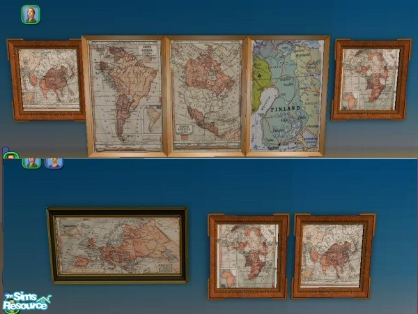 Sims 2 — World Maps by maddox97 — Asia, Africa, Europe, North and South America....and Finland (sorry, I was watching