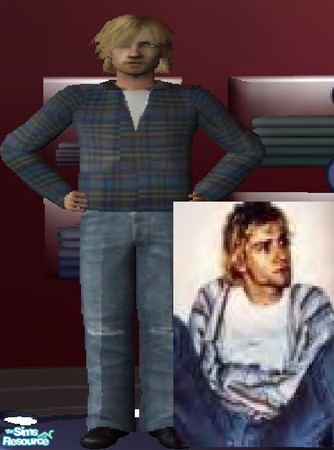Sims 2 — Kurt Cobain by darksunshine1027 — I made Smells Like Teen Spirit Video and I need him to make the video.
