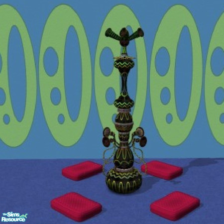 Sims 2 — Black neon Bubble blower by Riabeest — Recoler of the bubble blower.