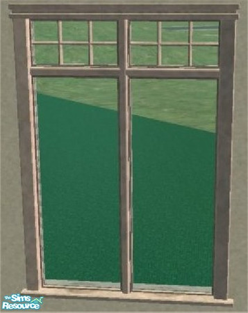 Sims 2 — Skyes Ind. Expressions Window Beige by SkyeEyzz — Recolor of Maxis original in a beige/grey texture.