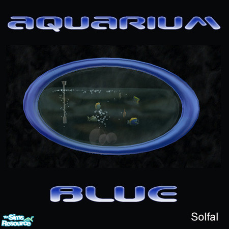 Sims 2 — Aquarium Blue by solfal — Match my float items
