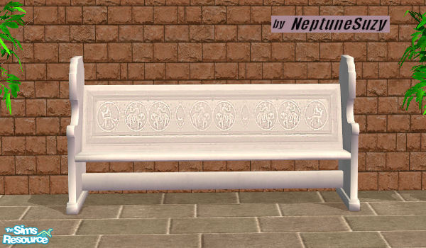 Sims 2 — NSC Medieval Sofa 6 - White by Neptunesuzy — Your sims will love this beautiful white wooden sofa! Enjoy!