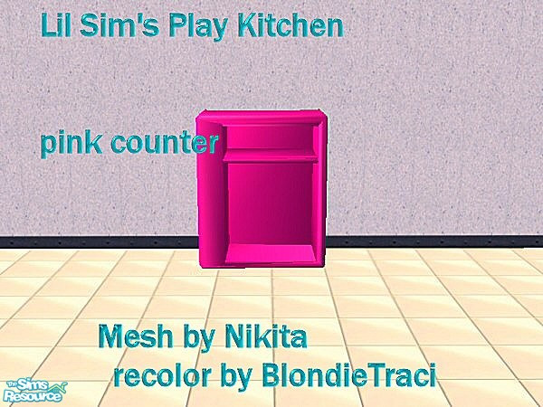 Sims 2 — Lil Sim's Play Kitchen counter2Pink by blondietraci069 — My lil sims just love this set so I decided to make a
