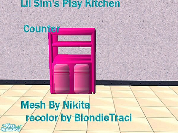 Sims 2 — Lil Sim's Play Kitchen_counter Pink by blondietraci069 — My lil sims just love this set so I decided to make a