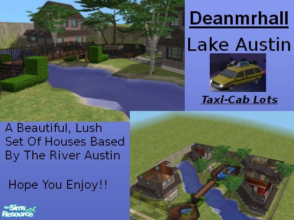 Sims 2 — Lake Austin by Deanmrhall — A beautiful, lush set of houses based by the River Austin.