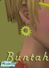 Sims 2 — Celestial Gold Earrings by buntah — These earrings require Dr Pixel's mesh, which you can get from the link