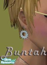 Sims 2 — Celestial Silver Earrings by buntah — I got a request from TNmom04 for silver recolors of my Celestial earrings
