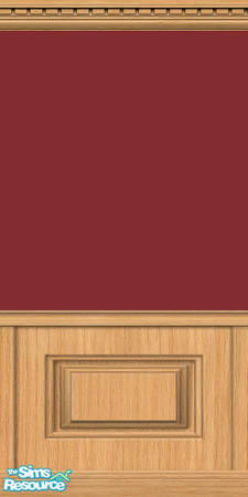 Sims 2 — Deep red paint light inset coffer by jenwar — Deep red paint that matches the Maxis diamond pattern, with light