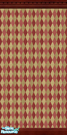Sims 2 — Maxis diamond pattern drk trim by jenwar — Maxis diamond pattern with dark trim. TSRAA ready!