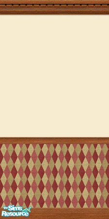 Sims 2 — Maxis diamond Beachy Keen med trim by jenwar — Maxis diamond pattern with Beachy Keen paint and medium trim.