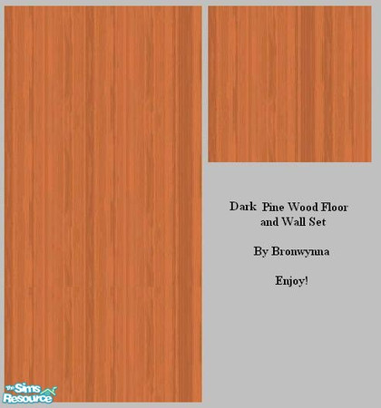 Sims 2 — Dark Pine Wood Floor and Wall Set by bronwynna — By Bronwynna Dark Pine Wood for your walls and your floors ...