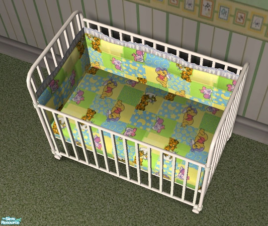 Sims 2 — Pooh 'n' Tigger crib bedding by Zargret — Pooh and tigger crib bedding.