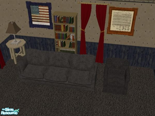 Sims 2 — American Living Room by sbanana210 — For All of You Country Lovers or If You Just Love America