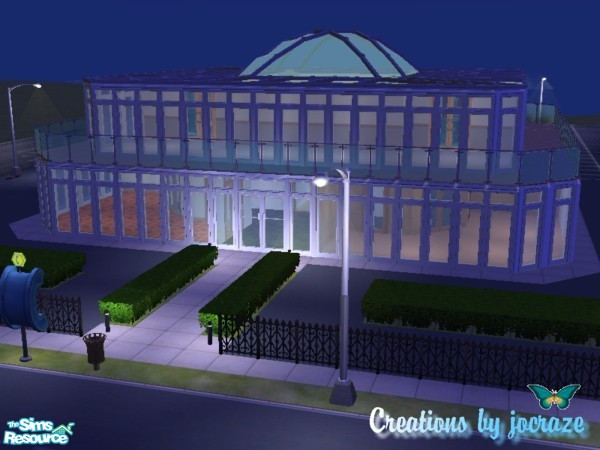 Sims 2 — The Glass Mall by jocraze — The Glass Mall is every Sim shopper's paradise! It even has a mini garden just