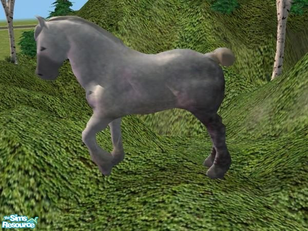 Sims 2 — Clydesdale Dapple Recolor by Suiryuue — Hi Folks, here's a Clydesdale to add to your Sim Farm. The mesh is brown