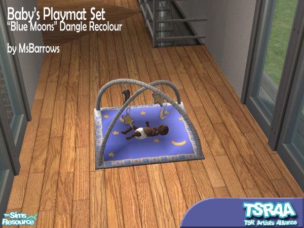 Sims 2 — MsB - Baby Playmat - Blur Moons Dangle R by MsBarrows — A recolour of the playmat dangles to match the Maxis