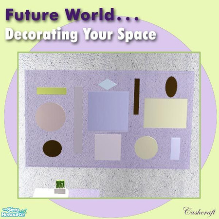 Sims 2 — Decorating Your Space--Wall Art by Cashcraft — If you are station on a barren, crater-filled rock of a planet