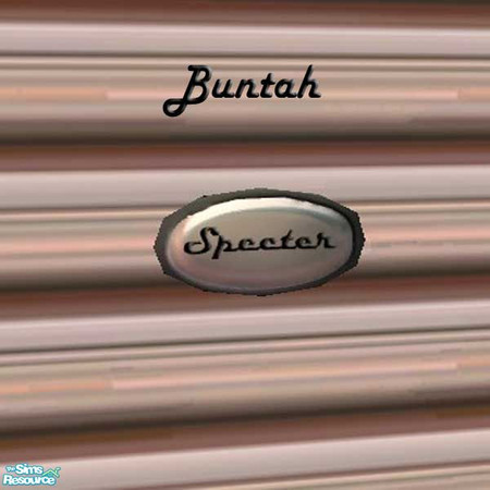 Sims 2 — Specter Nameplate by buntah — This one is for the Specter family. It requires the mesh for the House Name