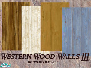 Sims 2 — Western Wood Walls III by drewsoltesz — Here are some frontier/western type rustic wood walls for building that
