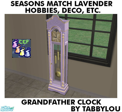 Sims 2 — TL - SM LavenderHobbiesDecoEtc GrandfatherClock by TabbyLou — Ol\' Grandfather Clock Recolor of objects from the