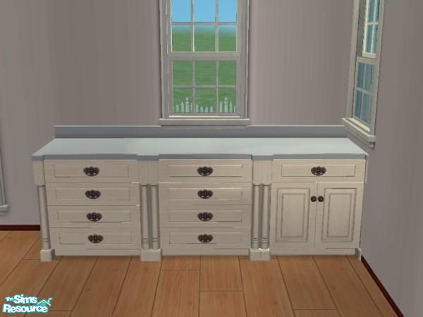 Sims 2 — Chez Moi Lightblue Countertop by portiapudding — This is a Light blue recolour of the counter top of Maxis\'