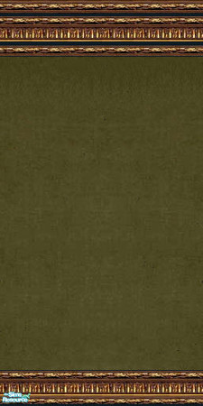 Sims 2 — jsf2RitzLoden by jsf — Ornate, antiqued, gold mouldings hold mottled, dark, rich, green velvet. 