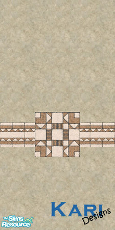 Sims 2 — Mid-tile Stucco by kariminger — One of nine walls that match 3 Maxis tiles all found under the stone section.