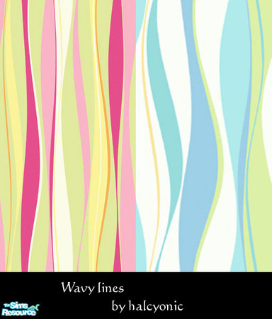 Sims 2 — Wavy lines wallpaper by halcyonic — This is a set of wallpapers with wavy lines. Enjoy! by halcyonic