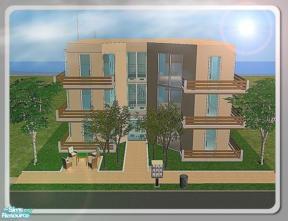Sims 2 — Apartment 12 by kissme87 — Apartment with 6 apartment units. Cost 579-946 $ . its unfurnished. Hope you like it