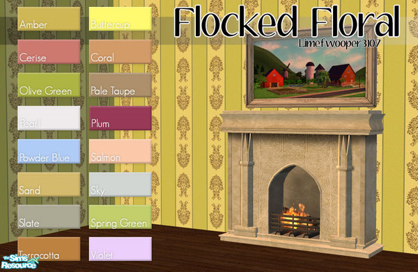 Sims 2 — Flocked Floral by Limefwooper — 