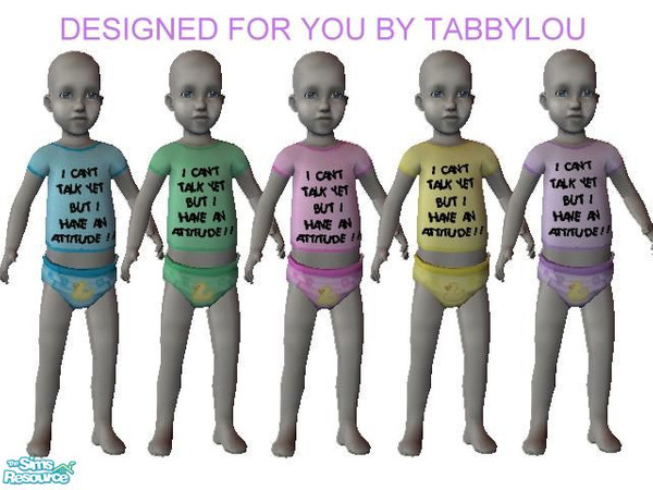 Sims 2 — Little Sims Thoughts on Tee's Set 2 by TabbyLou — Saw this one in a store also and made it for my little