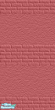 Sims 2 — Hollywood WOF Cinema Bricks by scarredpinky — Pinkish brick with section of pinkish sandstone... Covers the
