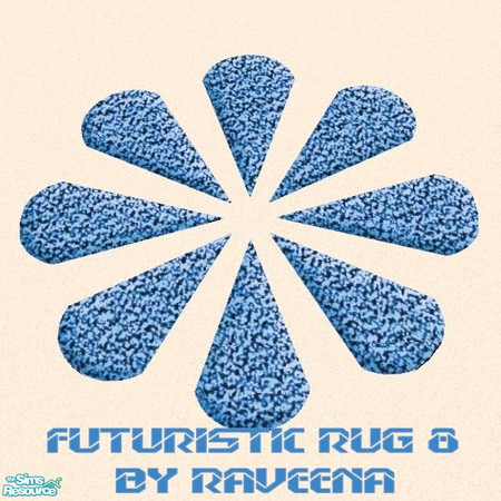 Sims 2 — Futuristic Rug 8 by Raveena — You need Windkeepers 3x3 round rug mesh. Download it below.