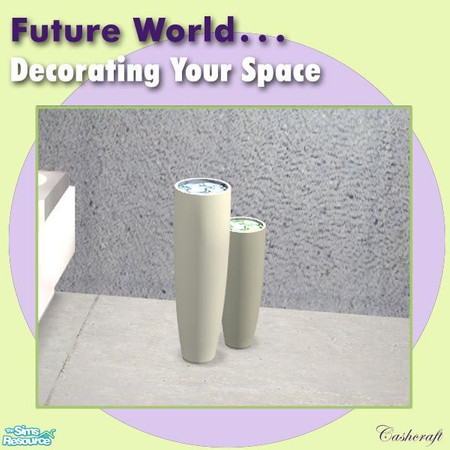 Sims 2 — Decorating Your Space--Deco Vases by Cashcraft — If you are station on a barren, crater-filled rock of a planet