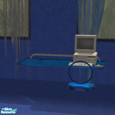 Sims 2 — 2030 Desk by DOT — 2030 Desk *University* *THIS IS THE BASE MESH* Part of the Abandoned Space 2030 Project
