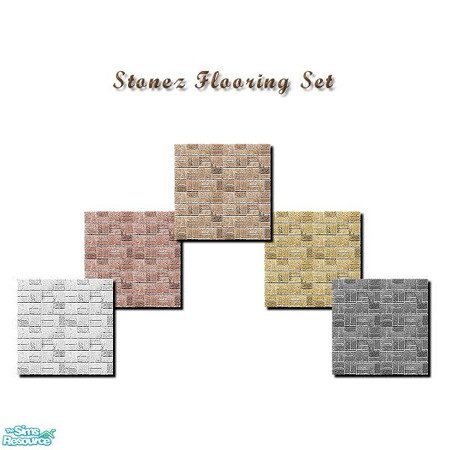 Sims 2 — Stonez Floors by iwubu — A lovely little brick set for your home, inside or out! They come in pale, dark,